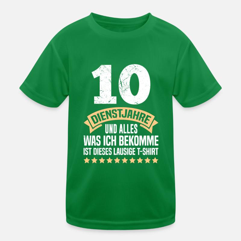 10 ans de service Procurez-vous cette chemise moche T-shirt sport Enfant