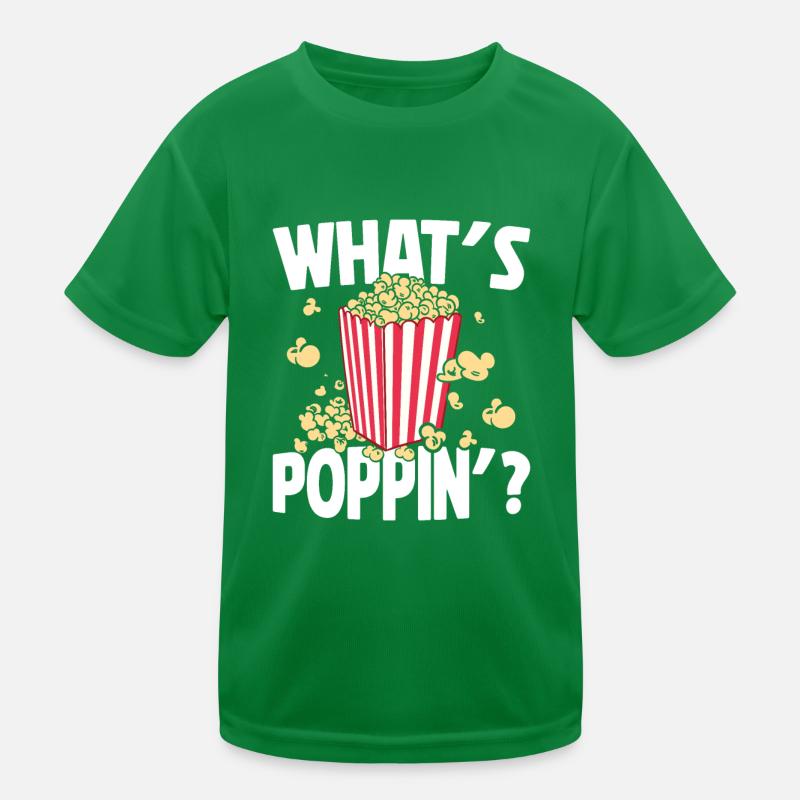 Qu’est-ce que Poppin, Soirée cinéma, Soirée cinéma, Popcorn T-shirt sport Enfant