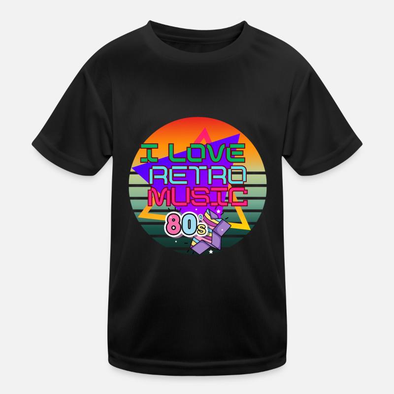 I love retro music Kids Functional T-Shirt