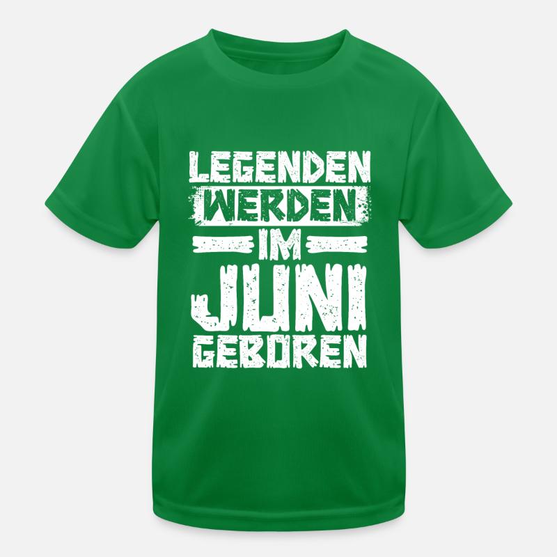Legenden Werden Im Juni Geboren Kinder Funktions-T-Shirt