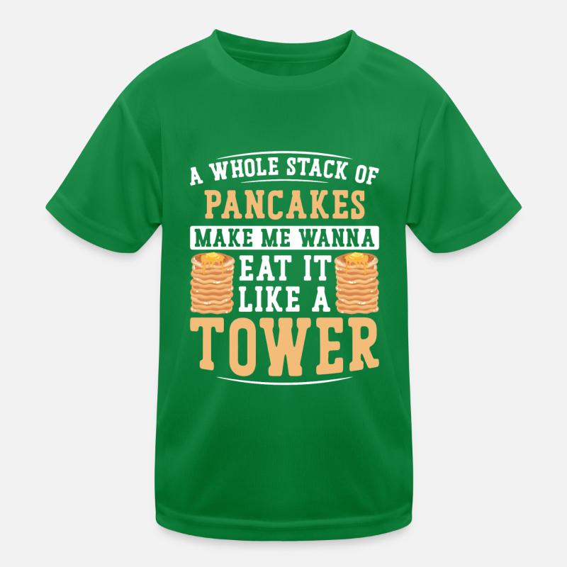Pancake Lover Kids A Whole Stack Kids Functional T-Shirt