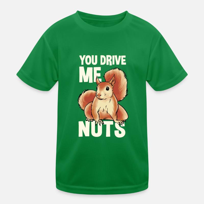 Squirrel Gift Idea Kids Functional T-Shirt