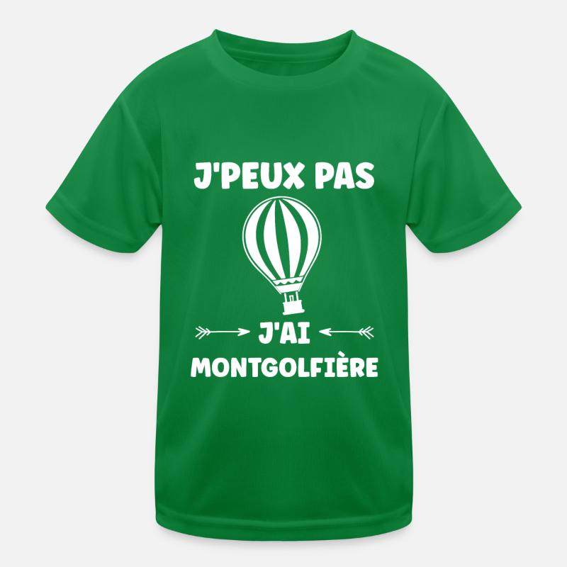 Humour Montgolfière T-shirt sport Enfant