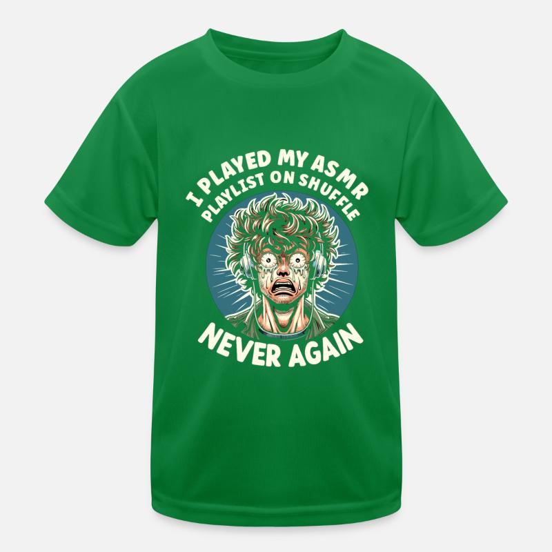 Asmr Whispering Asmr Enthusiast Mindfulness Kids Functional T-Shirt