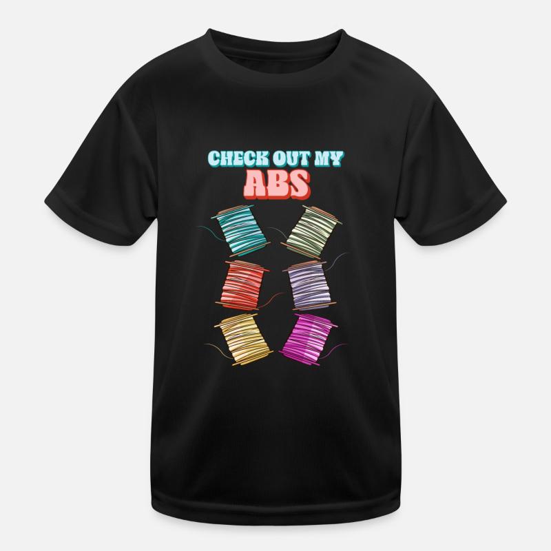 Schau Dir Meine Abs An - 3D-Drucker Kinder Funktions-T-Shirt