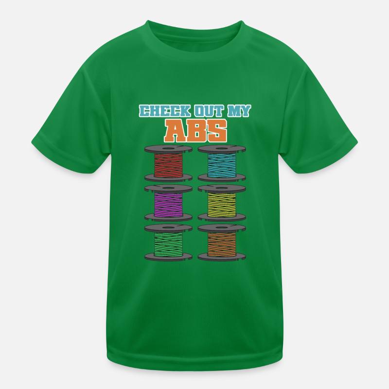 Schau Dir Meine Abs An - 3D-Drucker Kinder Funktions-T-Shirt