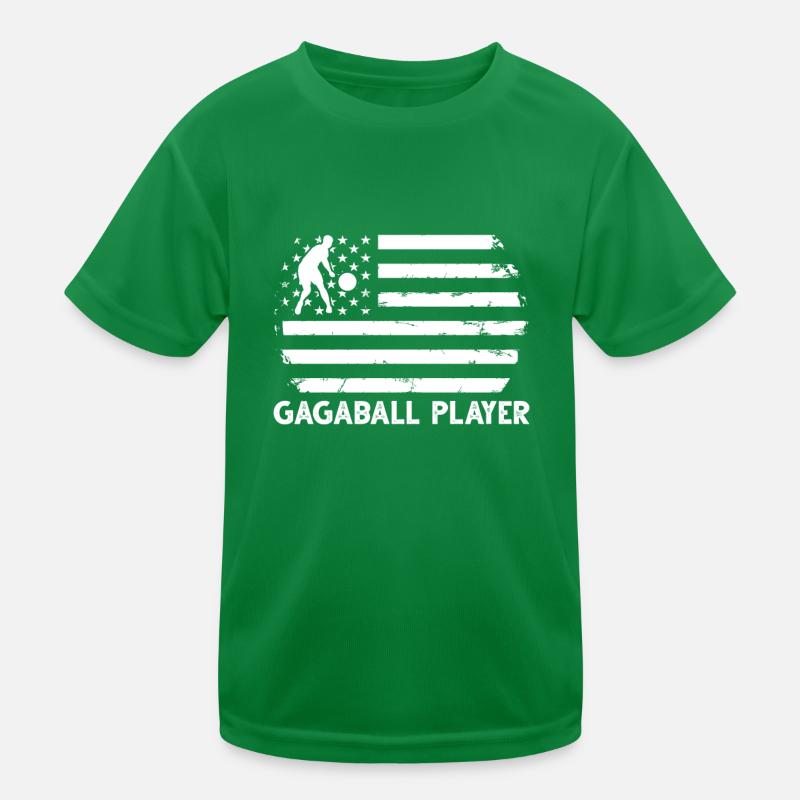 Gagaball Player US Flag Gagaball Kinder Funktions-T-Shirt