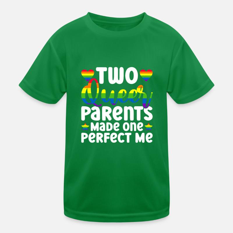 Gay Pride Queer Eltern Homo-Ehe Kinder Funktions-T-Shirt