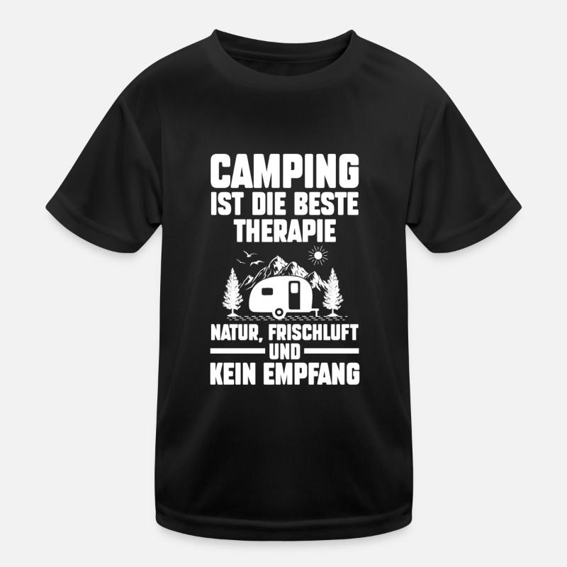 Camper Wohnwagen Wohnmobil Campen Camping Kinder Funktions-T-Shirt