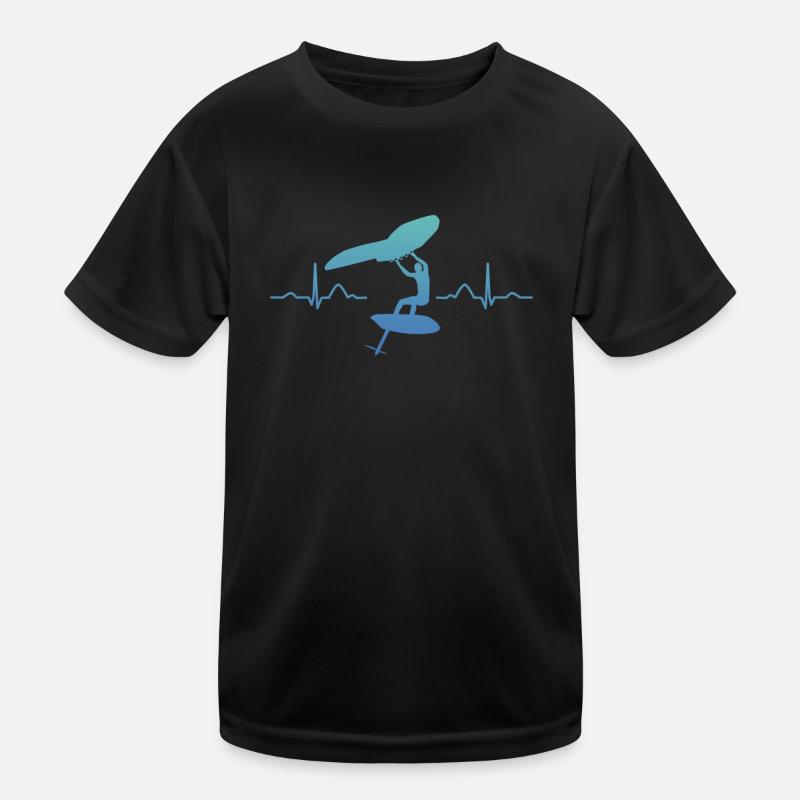 Ailes Surfer Wingsurfing Ailes Rétro Foil T-shirt sport Enfant