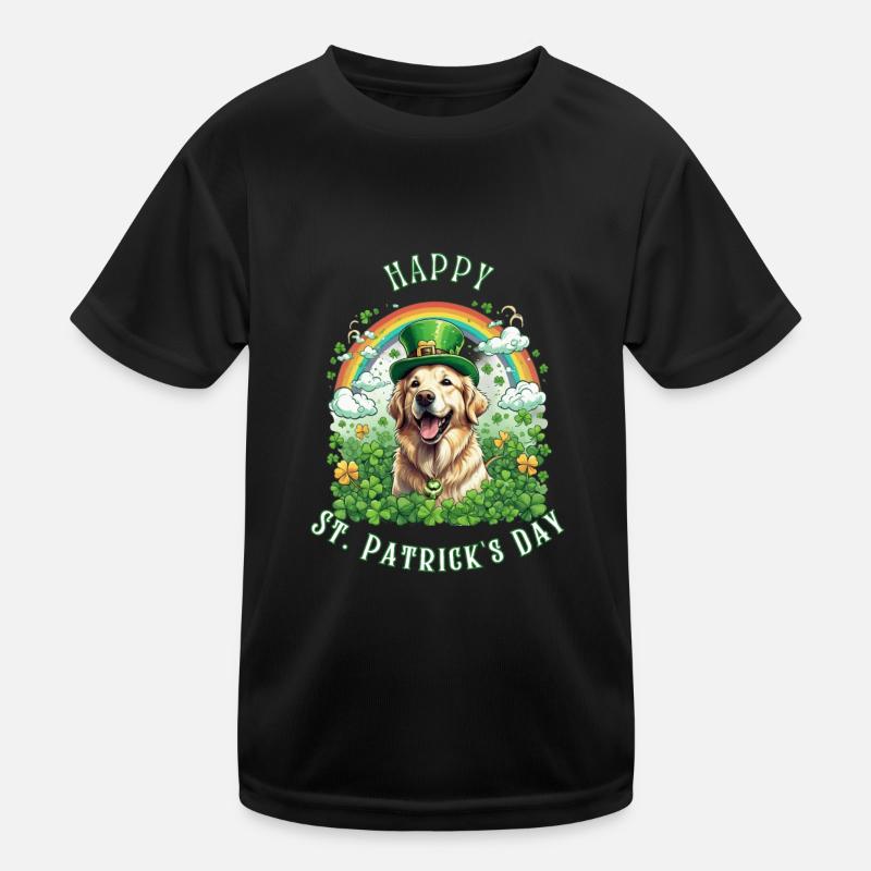 Chapeau vert et trèfle I Or de la Saint-Patrick T-shirt sport Enfant