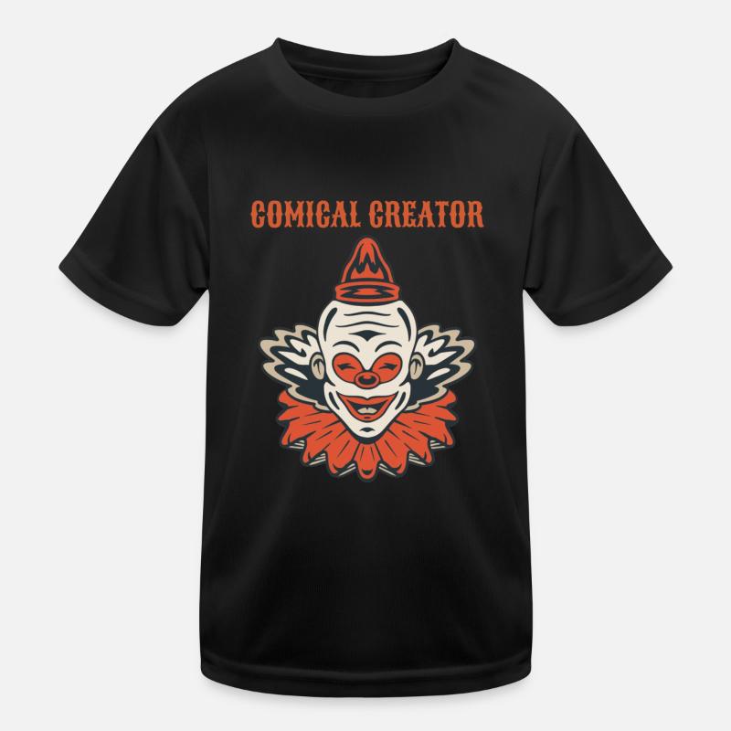 Cirque Clown Drôle Effrayant Creep Bouffon Effrayant Joker T-shirt sport Enfant