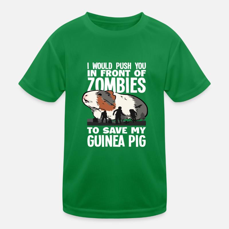 Cochon d’Inde Zombies T-shirt sport Enfant
