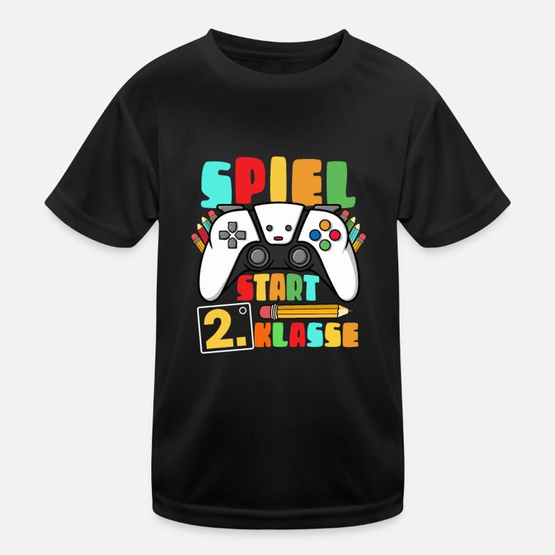 2nd Grade Game Start Gamer Kids Functional T-Shirt