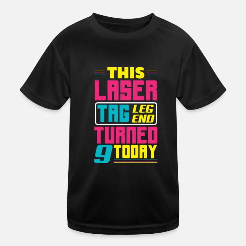 Lasertag-geburtstagsfeier – Lasertag 9 Kinder Funktions-T-Shirt