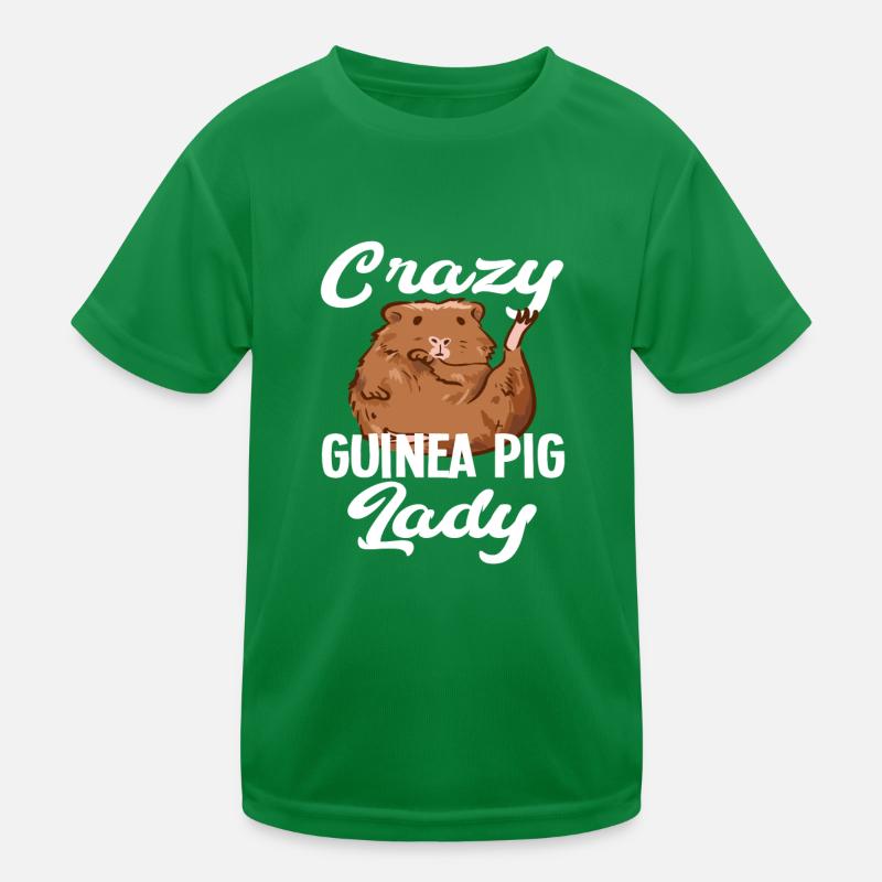 Femme cochon d’Inde folle T-shirt sport Enfant