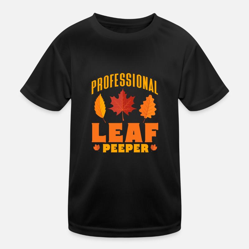 Professional Leaf Peeper Autumn Fall Leaves Kinder Funktions-T-Shirt