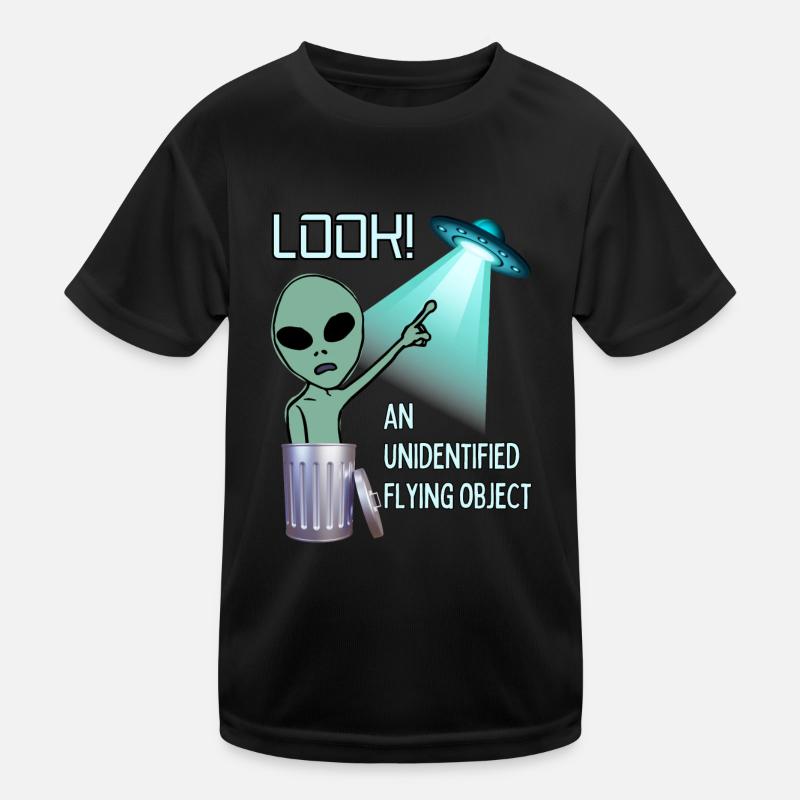 UFO ansehen Kinder Funktions-T-Shirt