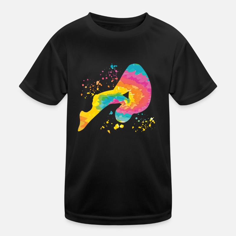 Turmspringen Synchronspringen Kunstspringen Kinder Funktions-T-Shirt