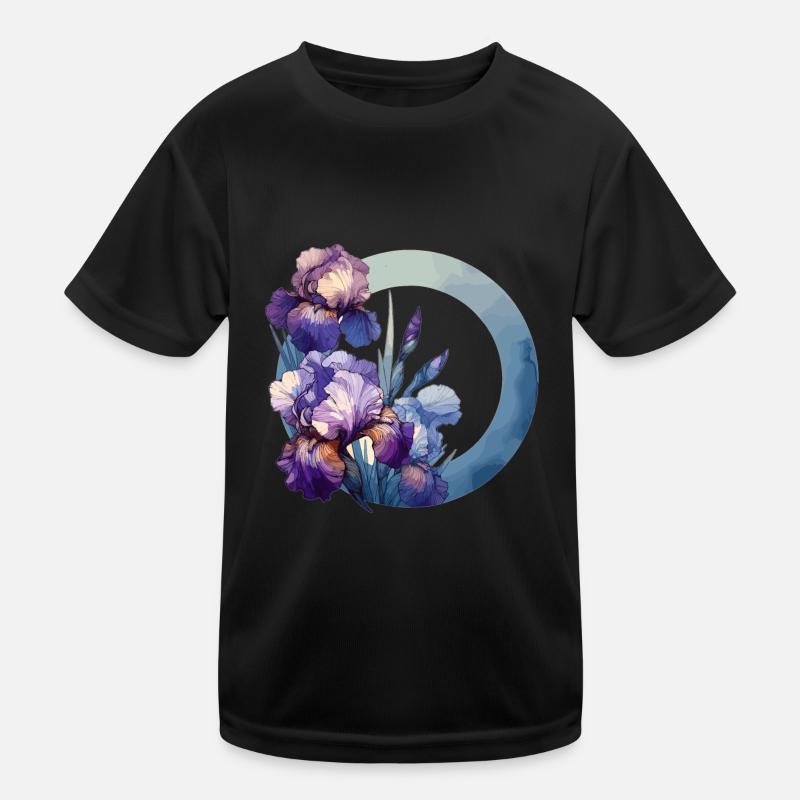 Irises drawn Kids Functional T-Shirt
