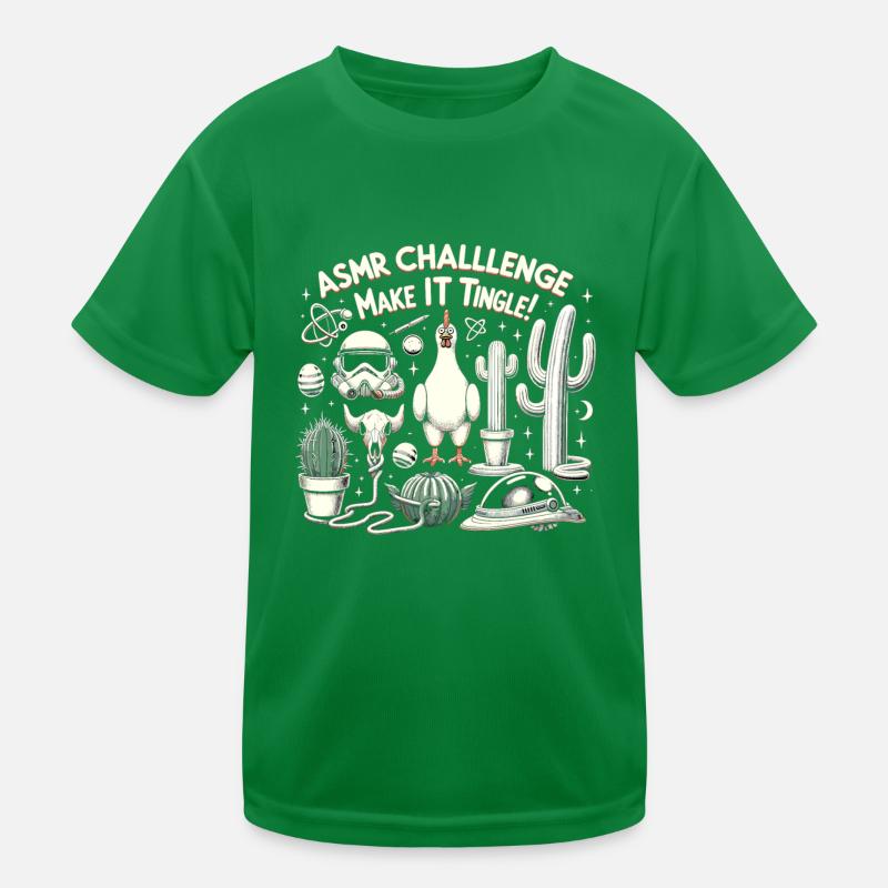 Asmr Whispering Asmr Enthusiast Mindfulness Kids Functional T-Shirt