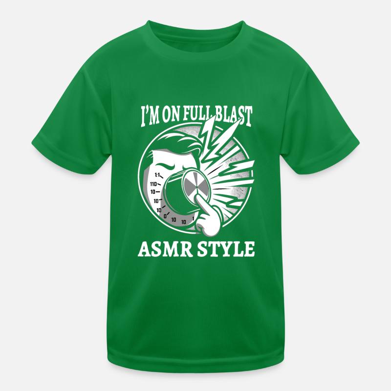 Asmr Whispering Asmr Enthusiast Mindfulness Kids Functional T-Shirt