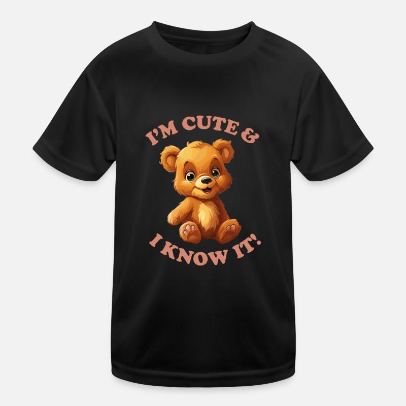 I'M CUTE & I KNOW IT! Kinder Funktions-T-Shirt
