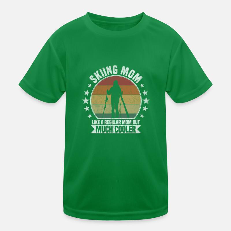 Maman skieuse Ski T-shirt sport Enfant