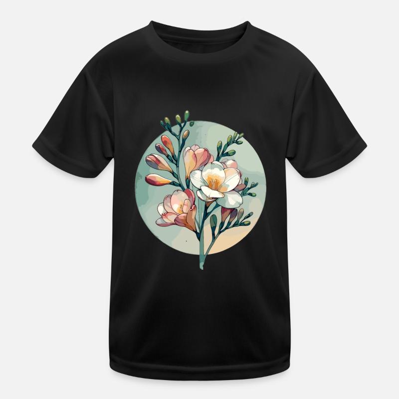 Freesien gezeichnet Kinder Funktions-T-Shirt