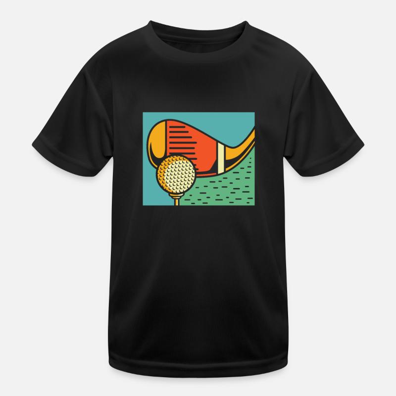 Golf Golfer Golfen Kinder Funktions-T-Shirt