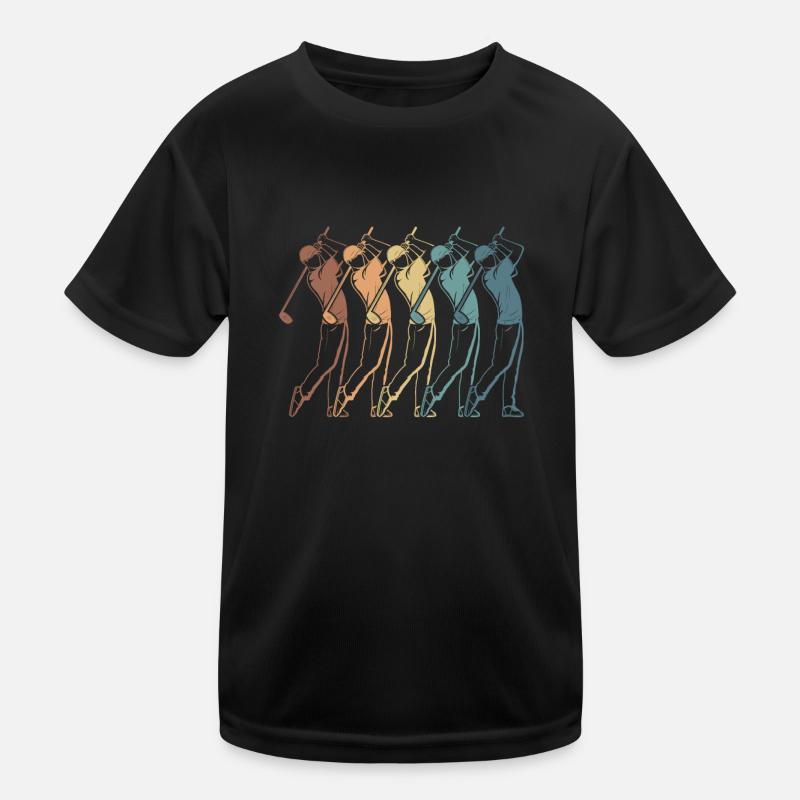 Golf Golfer Golfen Kinder Funktions-T-Shirt