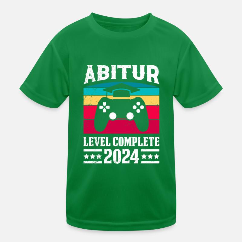 ABI Level Complete 2024 Abitur Abschlussparty Kinder Funktions-T-Shirt