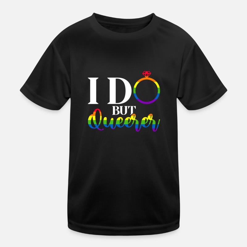 Gay Pride Hochzeit Homo-Ehe Kinder Funktions-T-Shirt