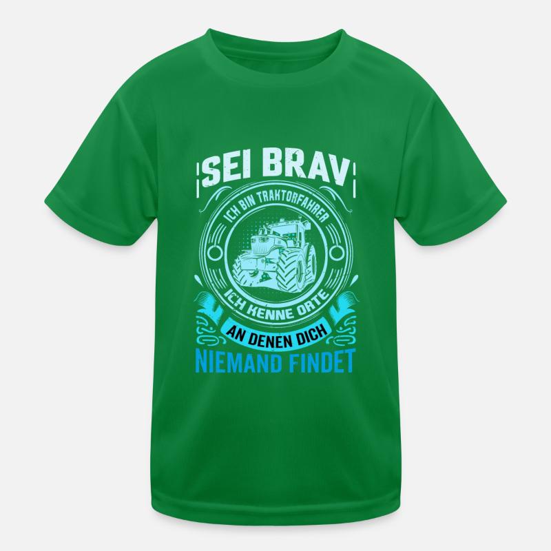 Traktorfahrer - Traktor Landwirtschaft Erntezeit Kinder Funktions-T-Shirt