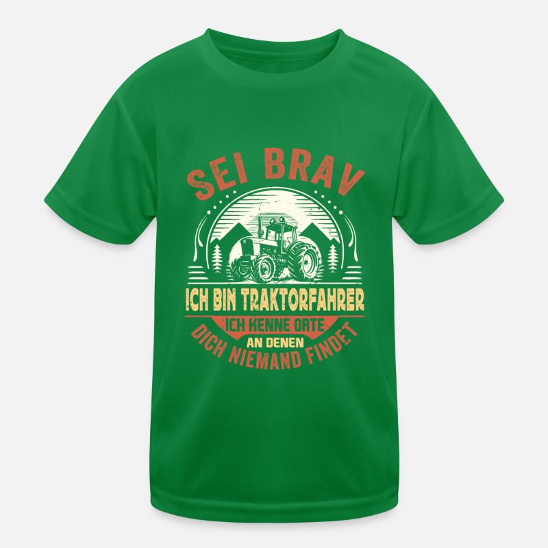 Traktorfahrer - Traktor Landwirtschaft Erntezeit Kinder Funktions-T-Shirt
