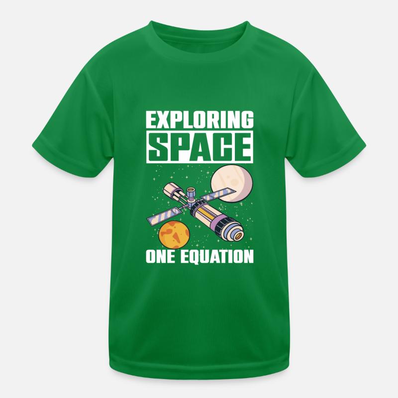 Raumfahrtingenieur Spruch Exploring Space Equation Kinder Funktions-T-Shirt