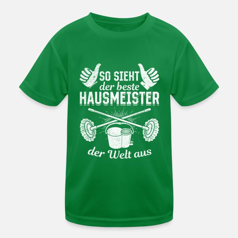 So Sieht Der Beste Hausmeister Der Welt Aus Kinder Funktions-T-Shirt