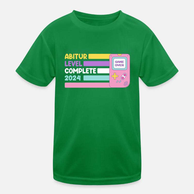 Abitur Level Complete 2024 Diplômé du secondaire drôle T-shirt sport Enfant