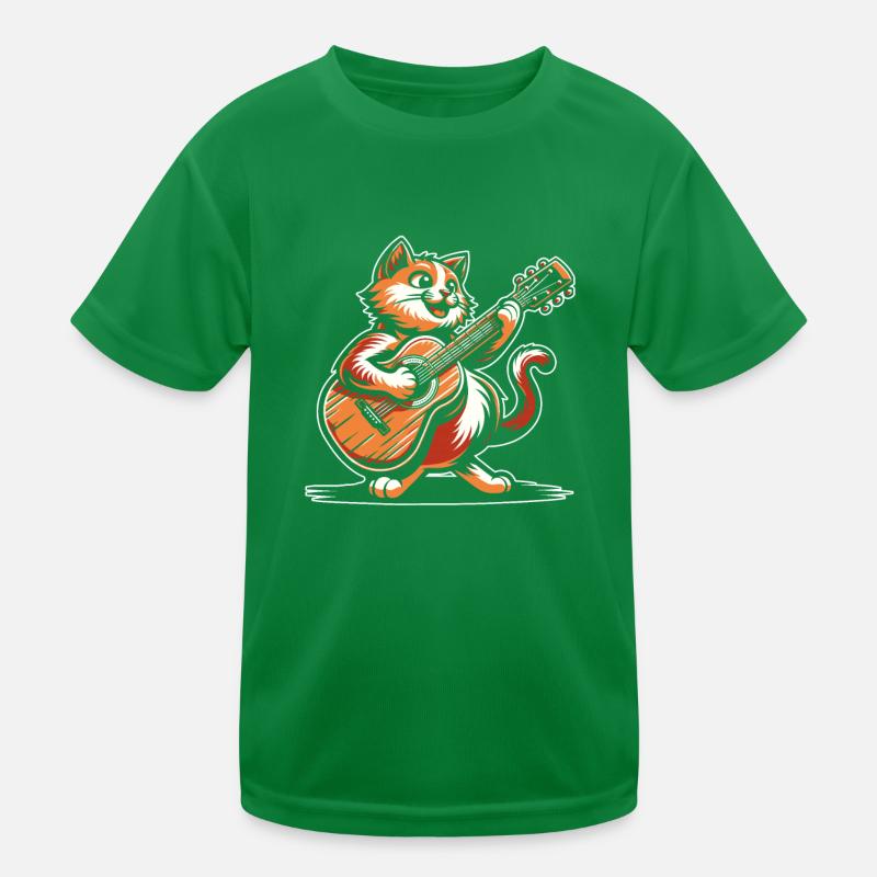 Acoustic Guitar Kids Functional T-Shirt