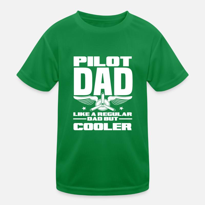 Pilot Dad Kids Functional T-Shirt