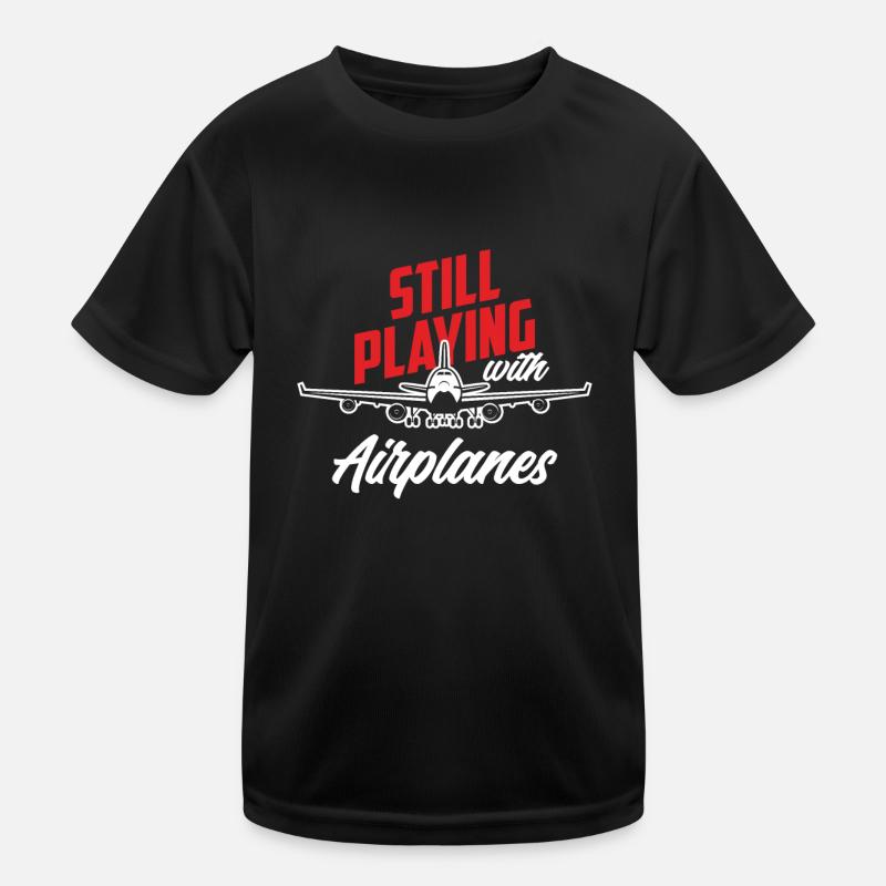Pilot Pilot Profession Hobby Kids Functional T-Shirt
