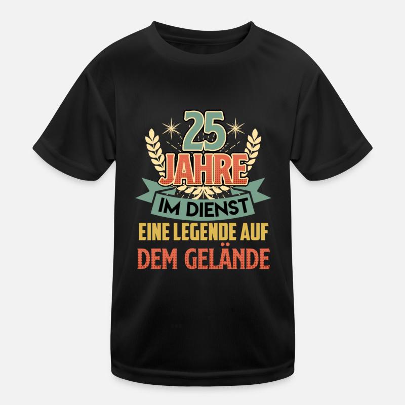 25 years of service A legend on the grounds Kids Functional T-Shirt