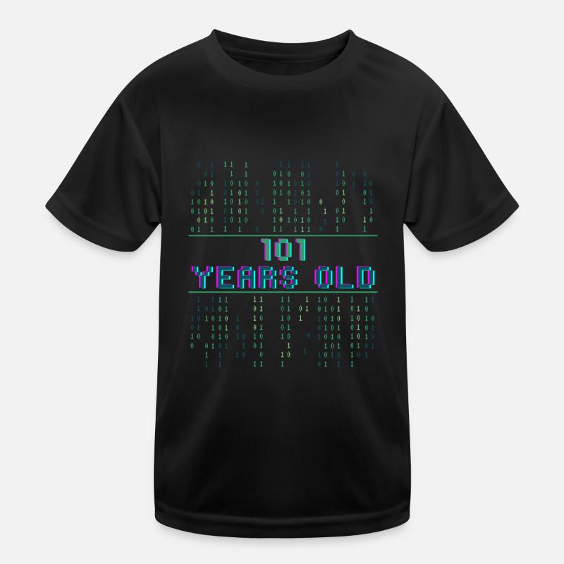 5th Birthday 5 Year Old Binary Code Coder Kids Functional T-Shirt