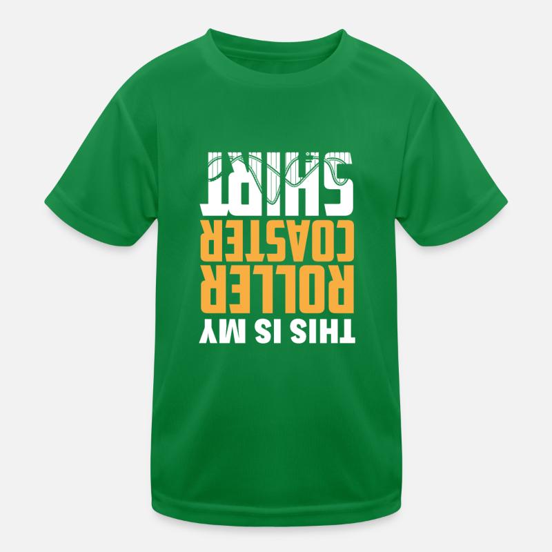 Achterbahn Kinder Funktions-T-Shirt