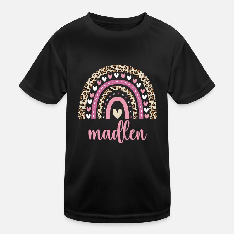Madlen Regenbogen Name Geburtstag Madlen Kinder Funktions-T-Shirt