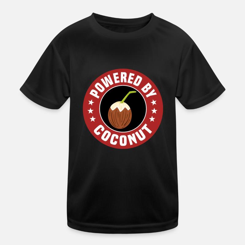 Angetrieben Von Kokosnuss Kinder Funktions-T-Shirt