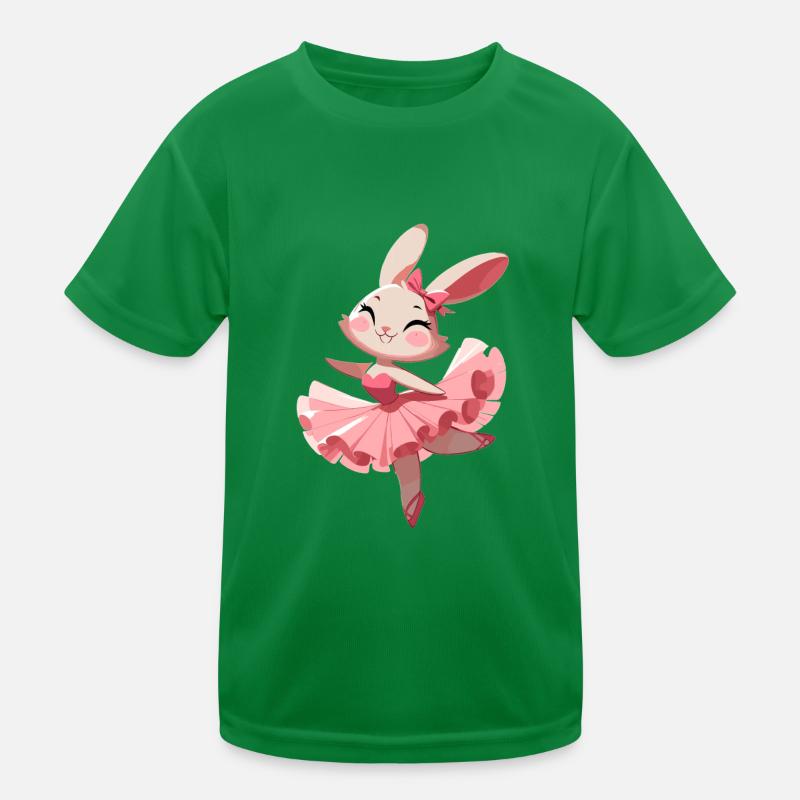 Bunny dancing Kids Functional T-Shirt