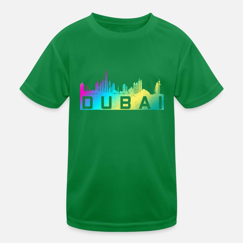 Dubai Skyline UAE Souvenir Kinder Funktions-T-Shirt