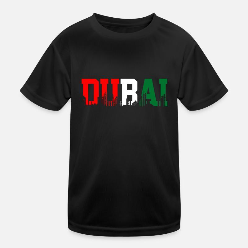 Dubai Skyline UAE Souvenir Kinder Funktions-T-Shirt