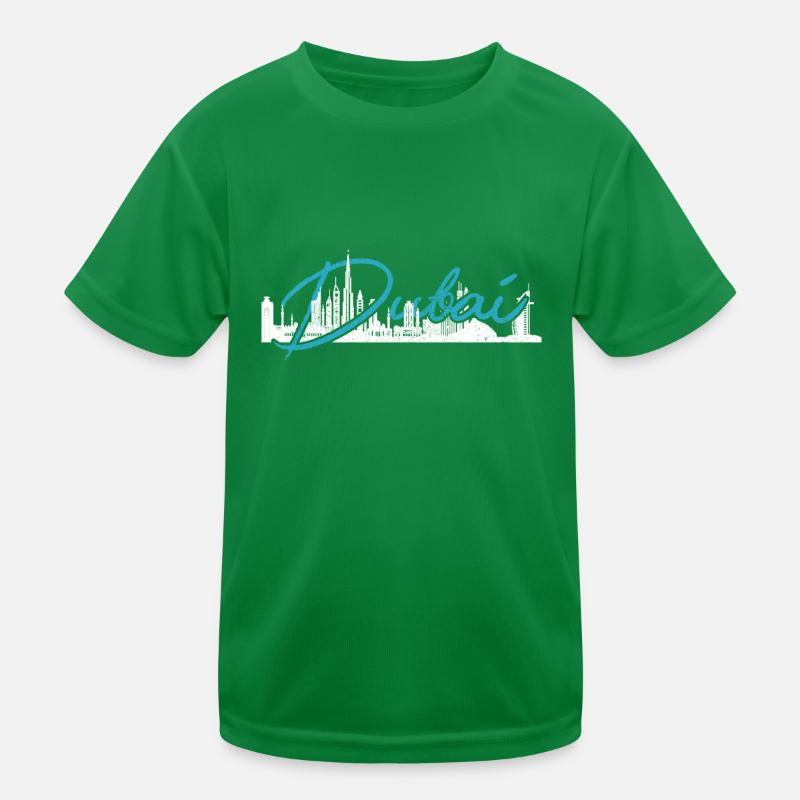 Dubai Skyline UAE Souvenir Kinder Funktions-T-Shirt